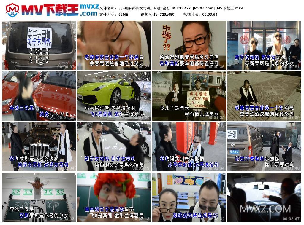 云中鹏-新手女司机_国语_流行_MB300477